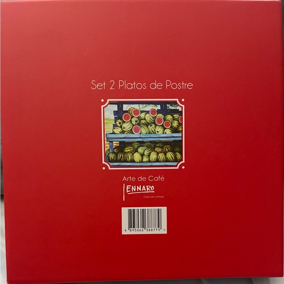 Arte de Café Ltd. Series Dessert Size Plates Artist Jennaro Gonzàlez Pacheco - Picture 9 of 14